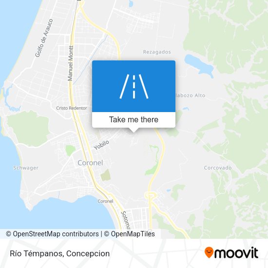 Río Témpanos map