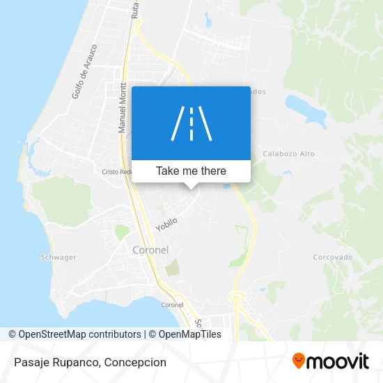 Mapa de Pasaje Rupanco