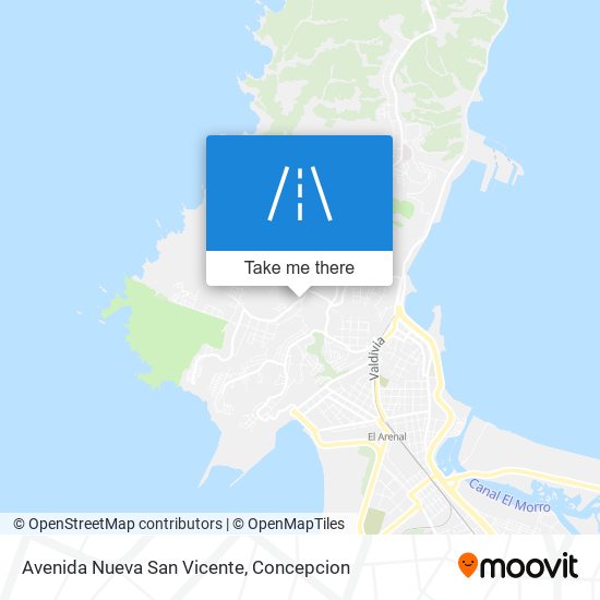 Avenida Nueva San Vicente map