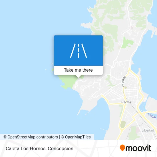 Caleta Los Hornos map