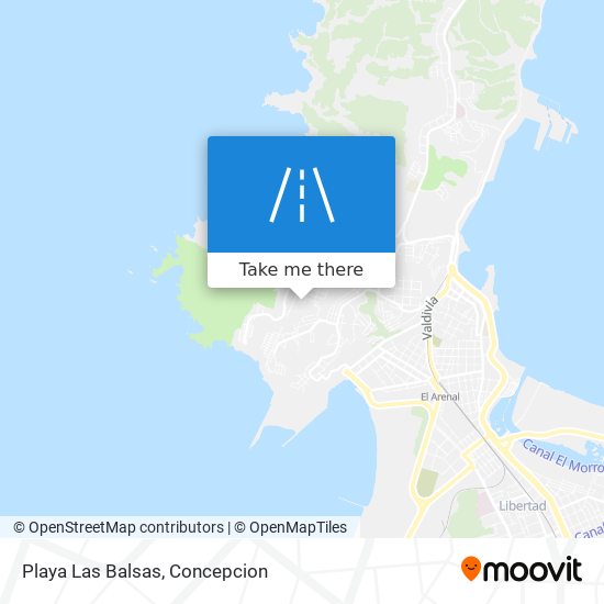 Playa Las Balsas map
