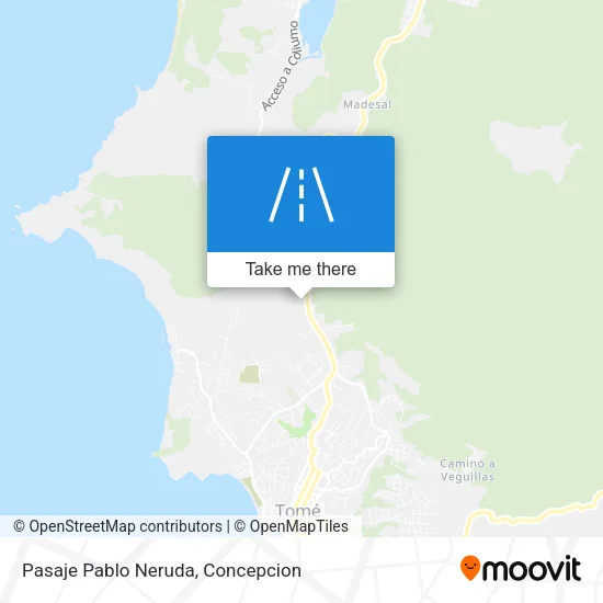 Mapa de Pasaje Pablo Neruda
