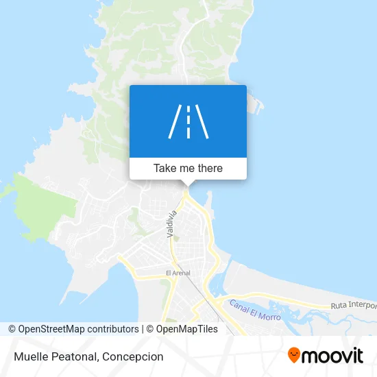 Mapa de Muelle Peatonal