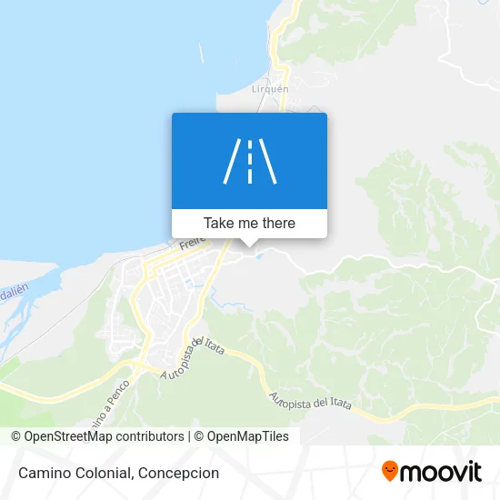 Mapa de Camino Colonial