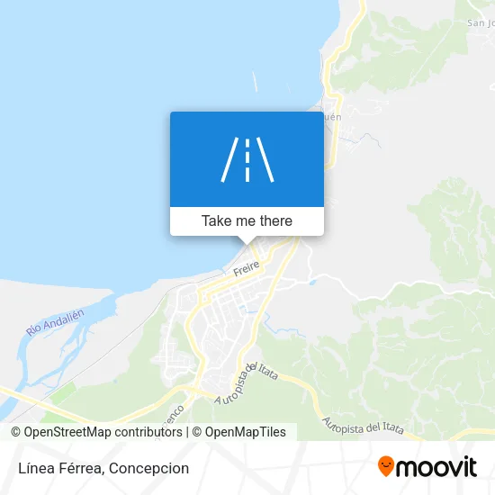 Mapa de Línea Férrea