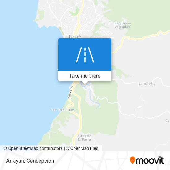 Mapa de Arrayán
