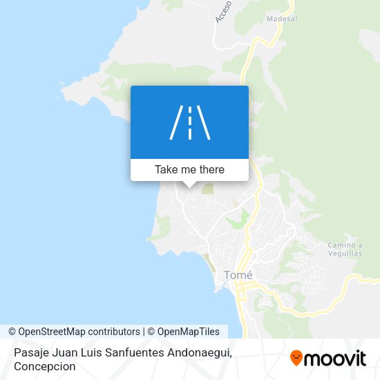 Pasaje Juan Luis Sanfuentes Andonaegui map