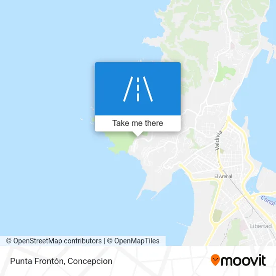 Mapa de Punta Frontón