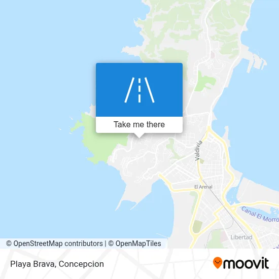 Playa Brava map