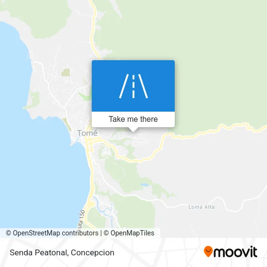 Senda Peatonal map