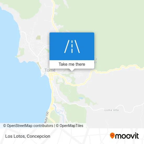 Los Lotos map