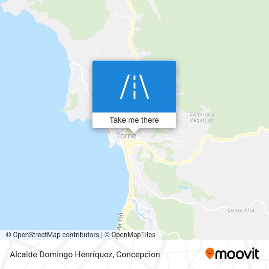 Alcalde Domingo Henríquez map