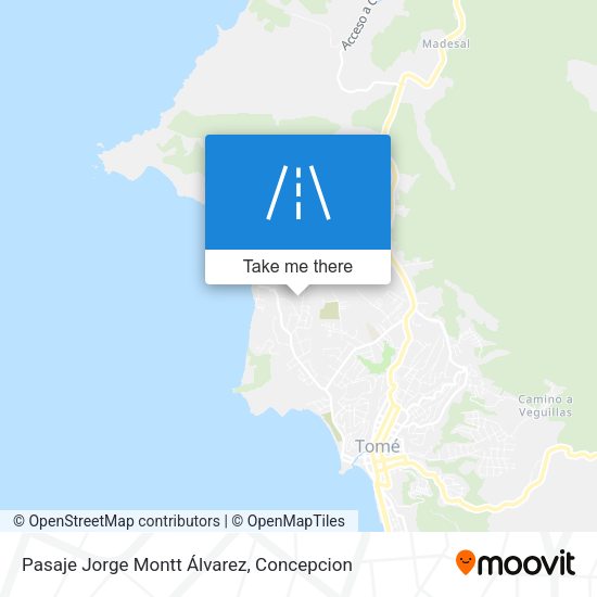 Mapa de Pasaje Jorge Montt Álvarez