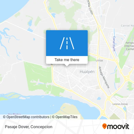 Pasaje Dover map