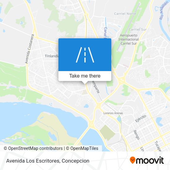 Avenida Los Escritores map