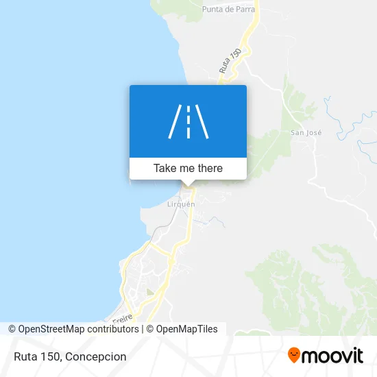 Ruta 150 map