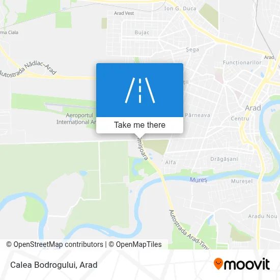 Calea Bodrogului map