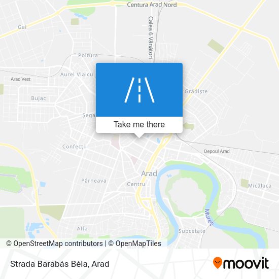 Strada Barabás Béla map