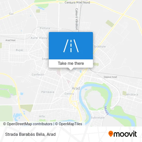 Strada Barabás Béla map