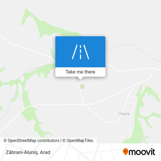 Zăbrani-Aluniș map