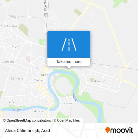 Aleea Călimănești map