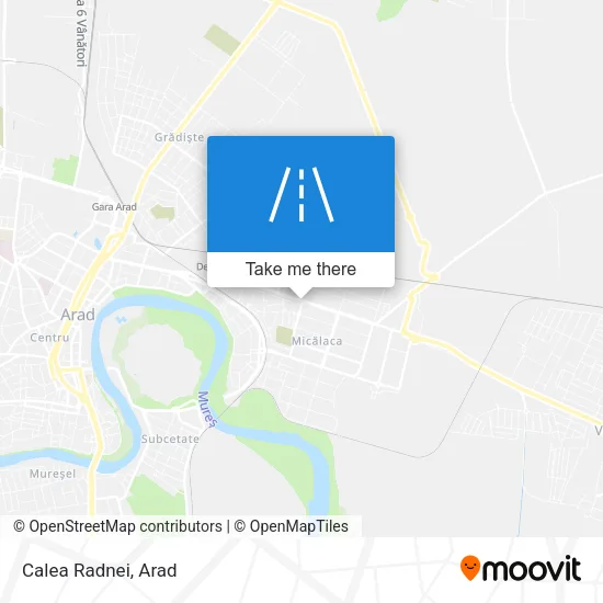 Calea Radnei map