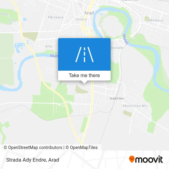Strada Ady Endre map