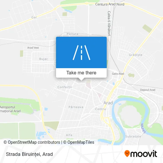 Strada Biruinței map