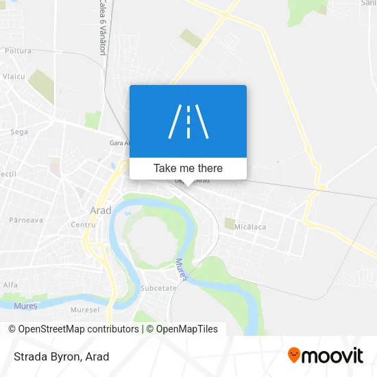 Strada Byron map