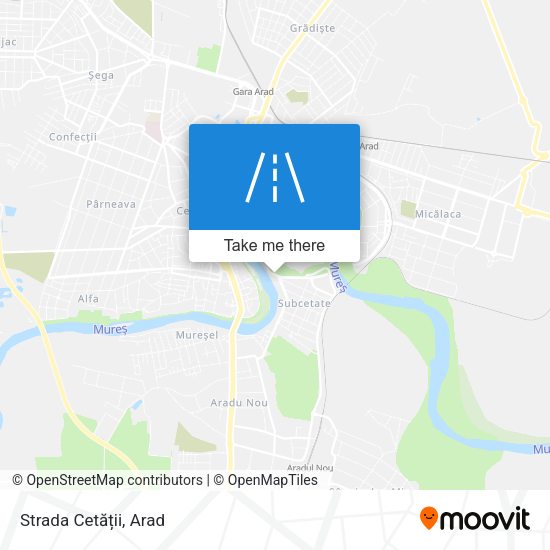 Strada Cetății map