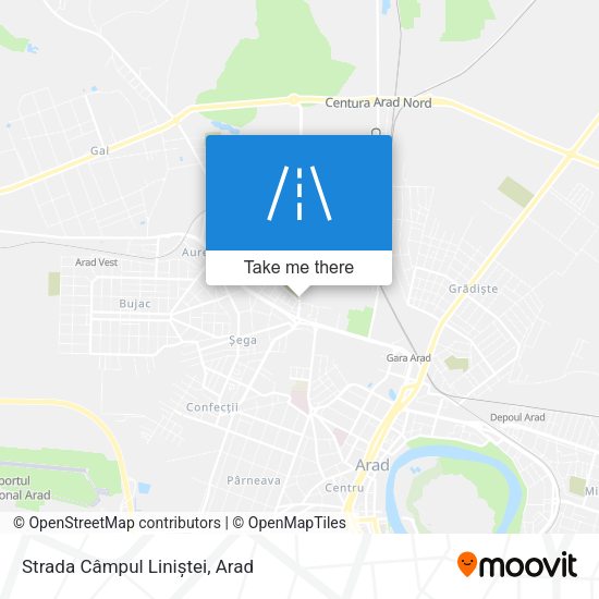 Strada Câmpul Liniștei map