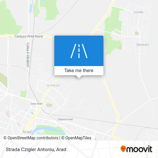 Strada Czigler Antoniu map