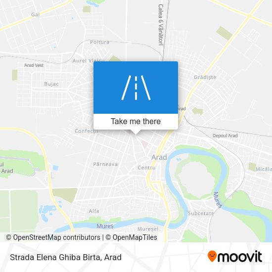 Strada Elena Ghiba Birta map