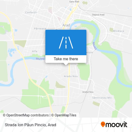 Strada Ion Păun Pincio map