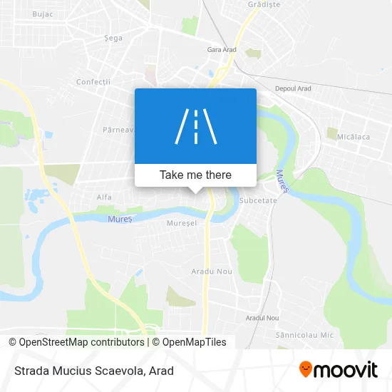 Strada Mucius Scaevola map