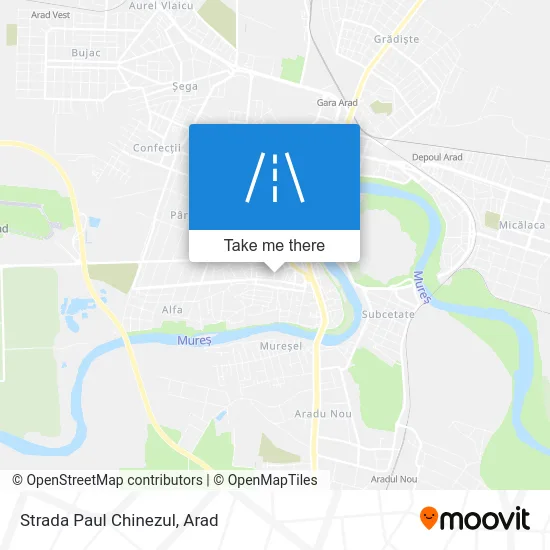 Strada Paul Chinezul map