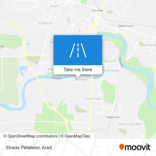 Strada Petalelor map