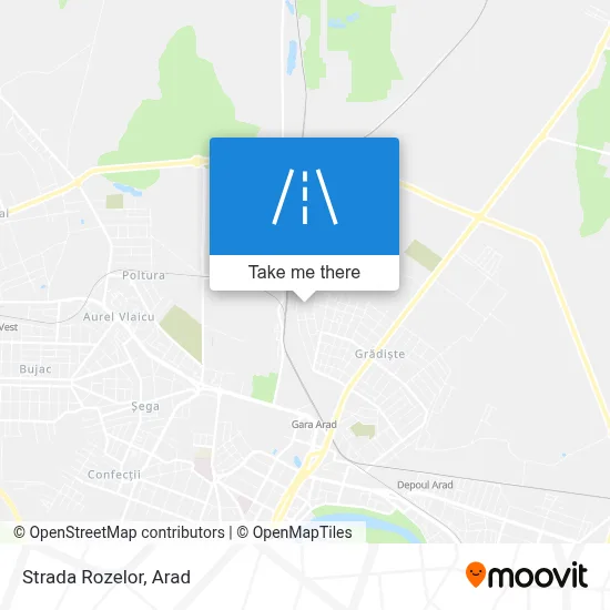 Strada Rozelor map