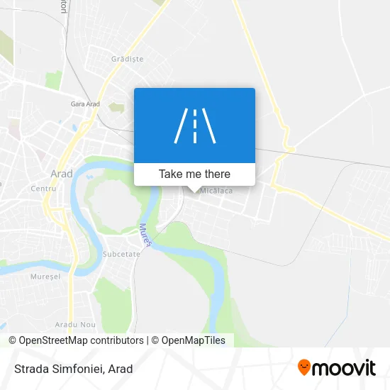 Strada Simfoniei map