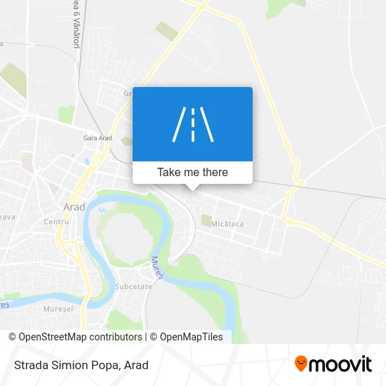 Strada Simion Popa map