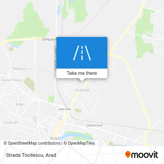 Strada Tocilescu map
