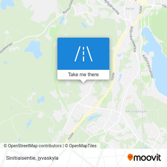 Sinitiaisentie map