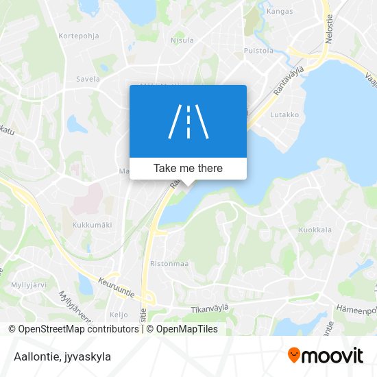 Aallontie map