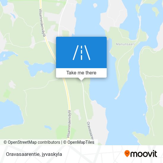 Oravasaarentie map