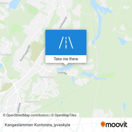 Kangaslammen Kuntorata map
