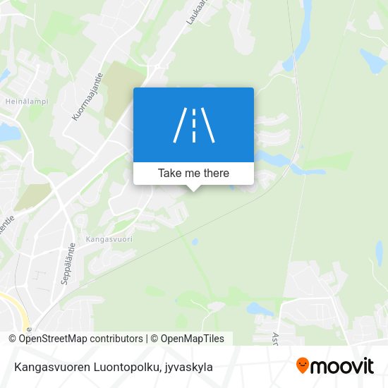 Kangasvuoren Luontopolku map