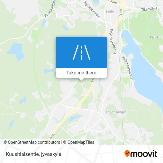 Kuusitiaisentie map