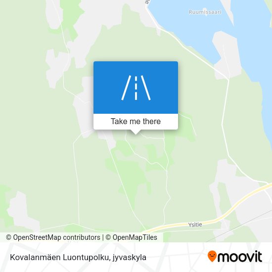 Kovalanmäen Luontupolku map