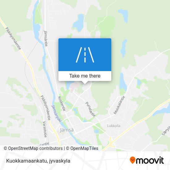 Kuokkamaankatu map