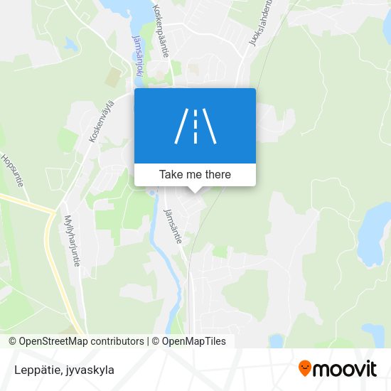 Leppätie map